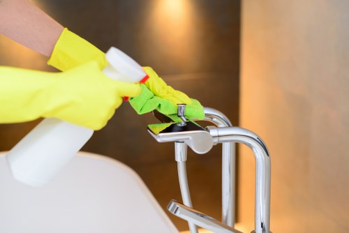 Professional carpet cleaning in a W8 residential property
