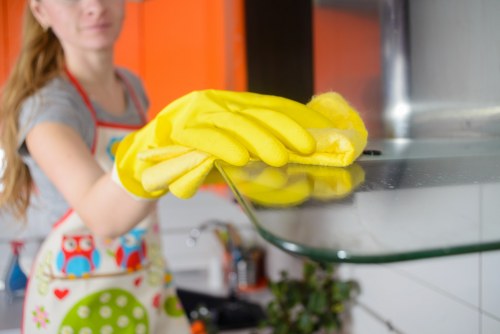 Professional cleaning of shared bin store and common areas in W8
